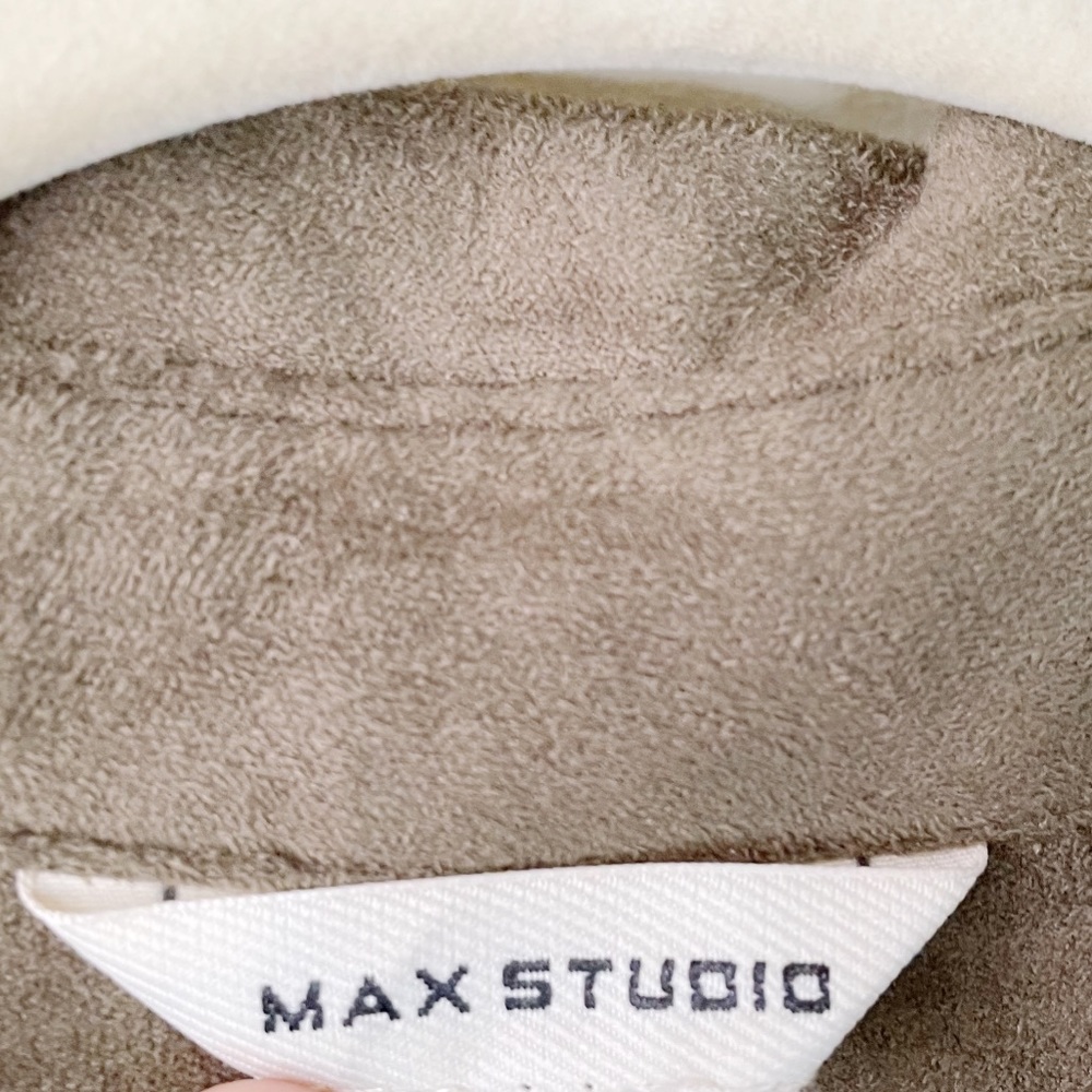 Essential Olive Shacket Oversized Button Down Shi… - image 4